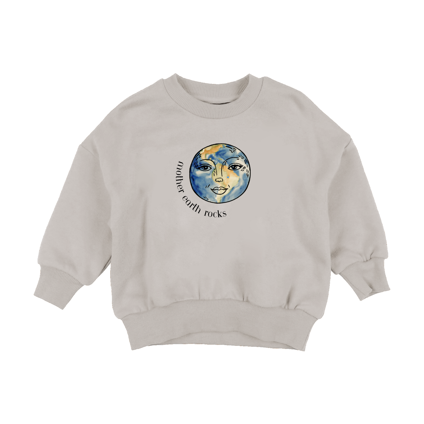 'Mother Earth Rocks' Sweater - Gray - Kind Rebel