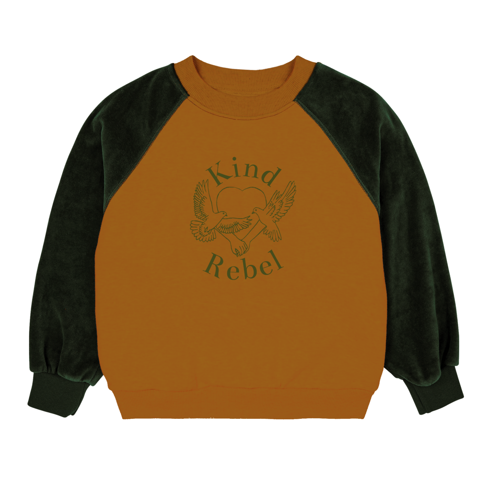 'Kind Rebel' Sweater - Green/biscuit - Kind Rebel