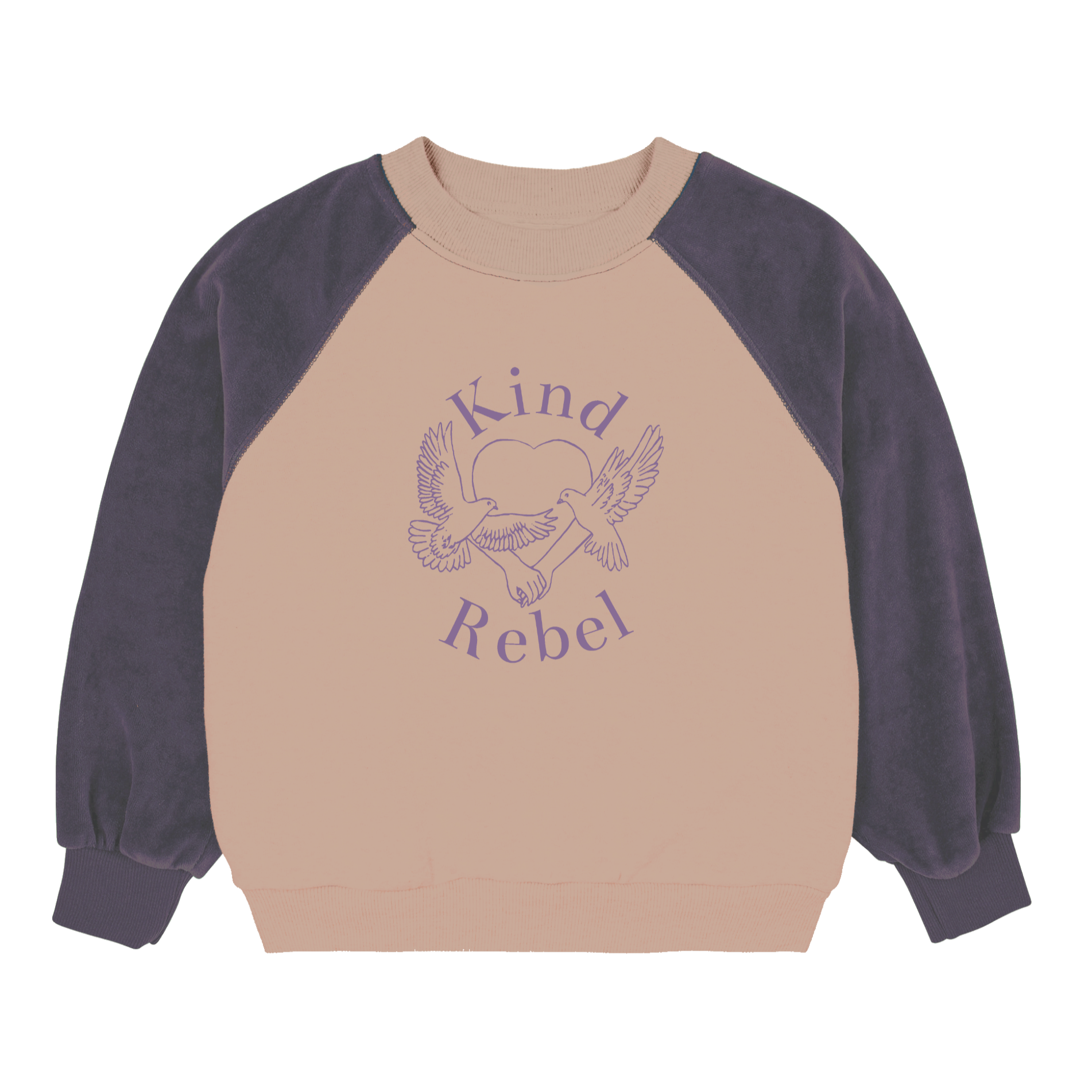 'Kind Rebel' Sweater - Purple/beige - Kind Rebel