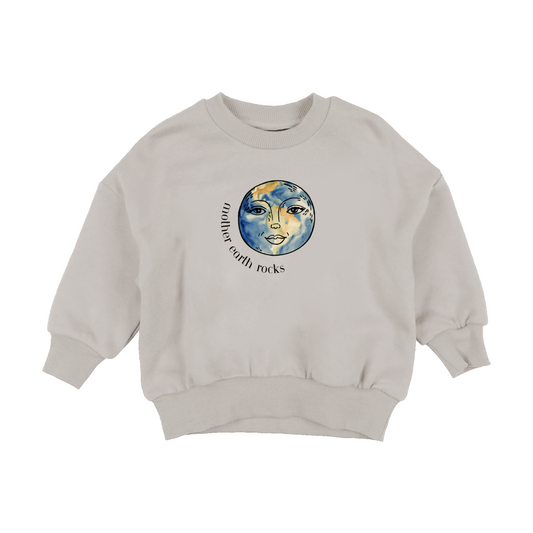 'Mother Earth Rocks' Sweater - Gray - Kind Rebel
