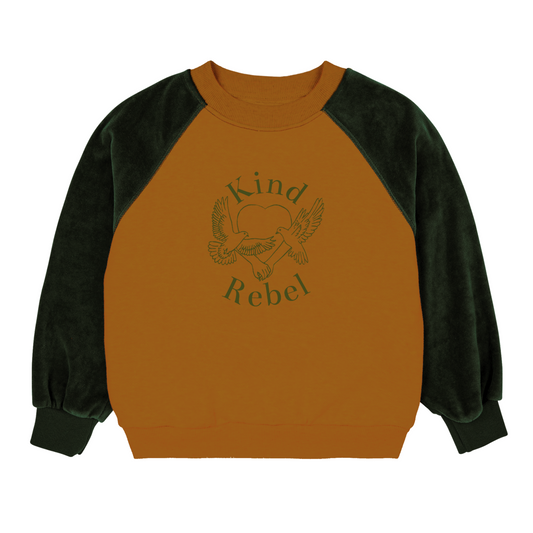 'Kind Rebel' Sweater - Green/biscuit - Kind Rebel